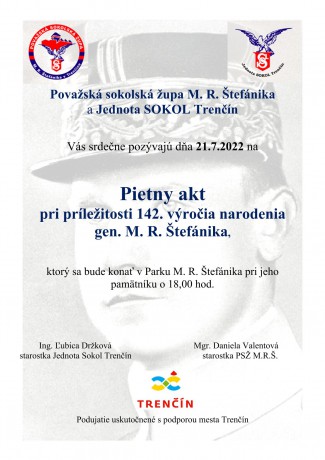Pozvanka Pietny akt 21.7.2022